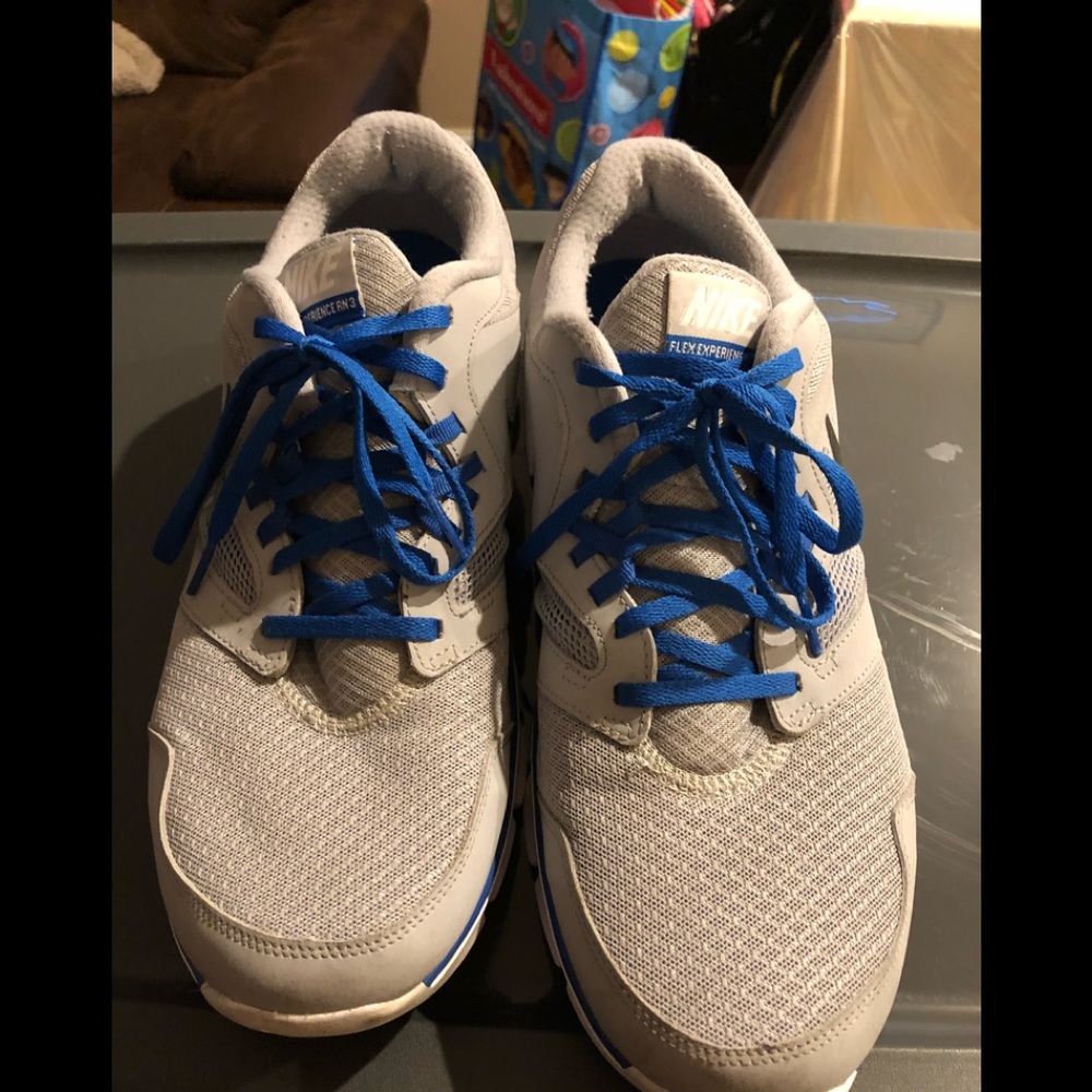 Nike royal blue and gray sneakers size 12